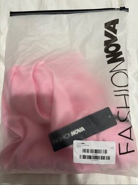 Fashion Nova Bubblegum Pink Satin Mini Dress